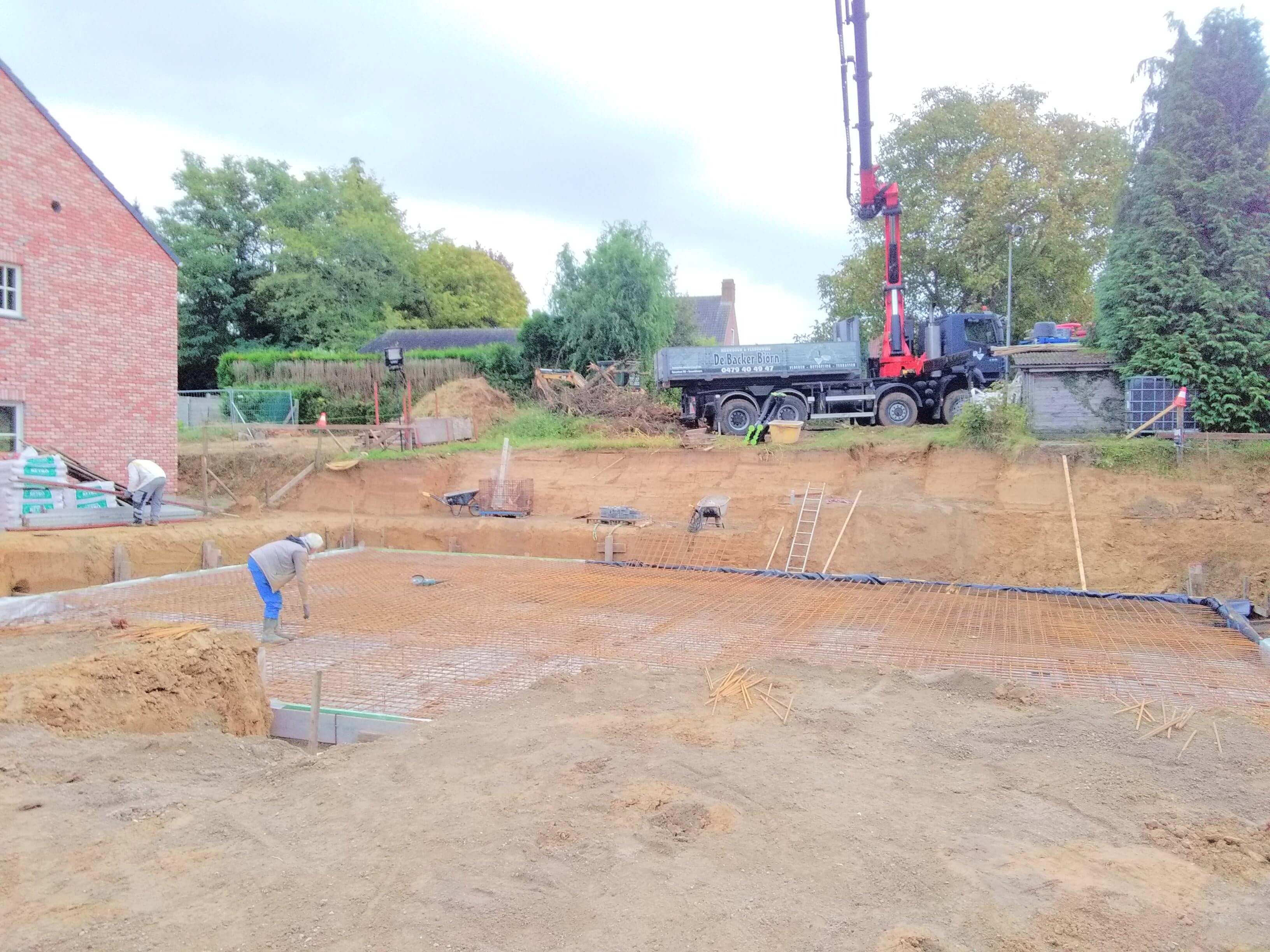 grondwerken nieuwbouwwoningen
