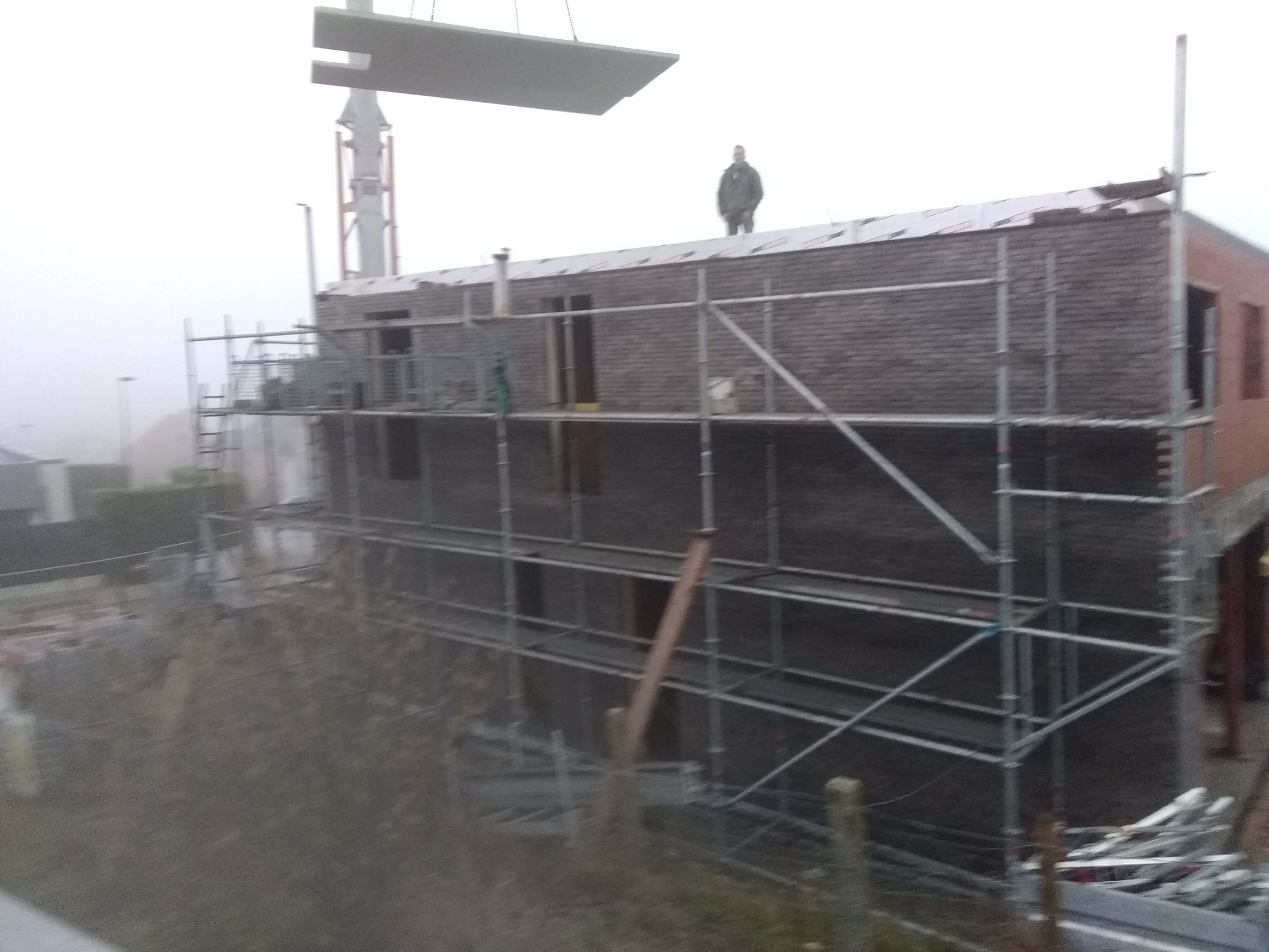 metselwerk en dakwerken nieuwbouwwoningen