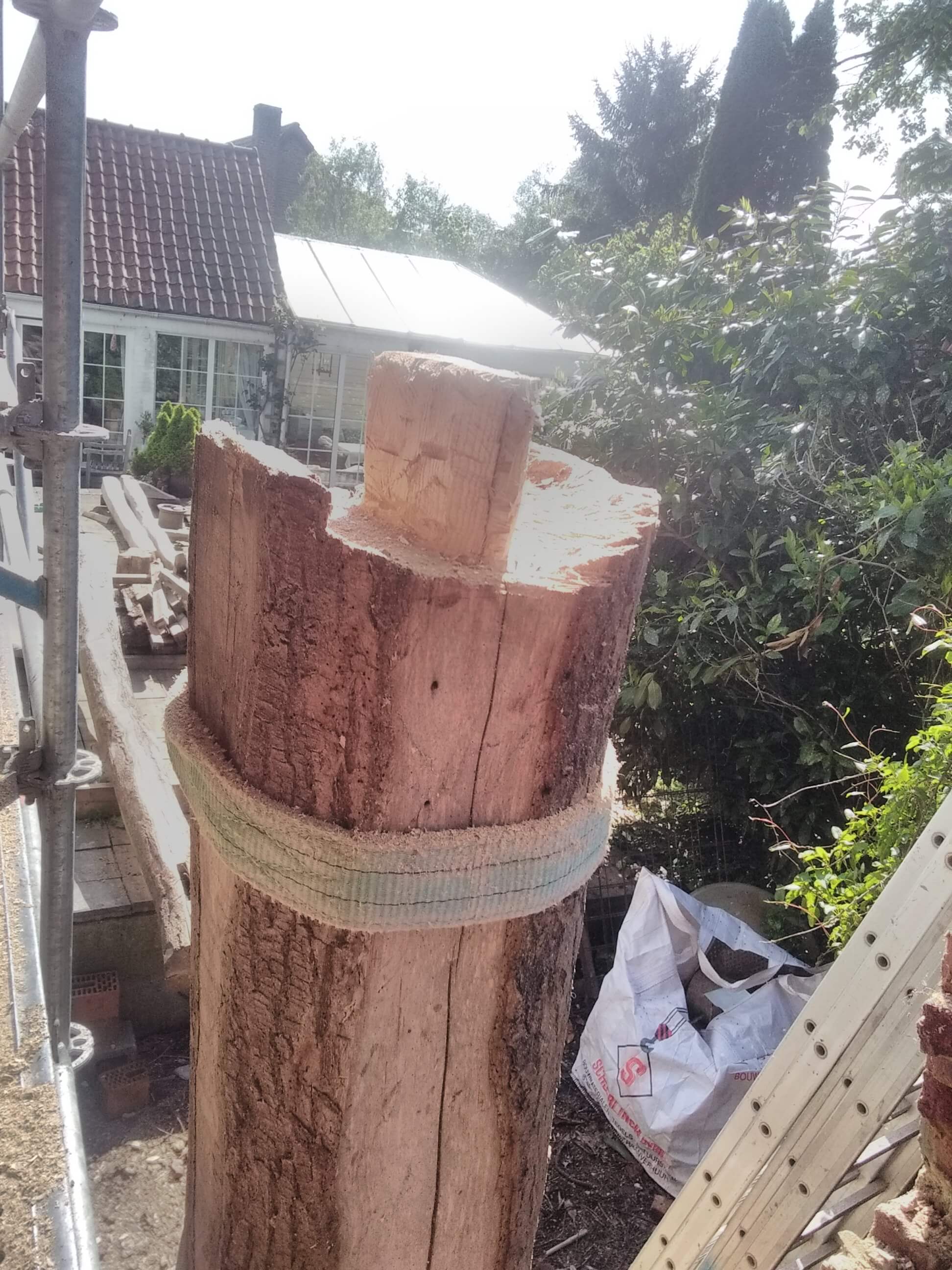 houten constructiemateriaal schuurrenovatie