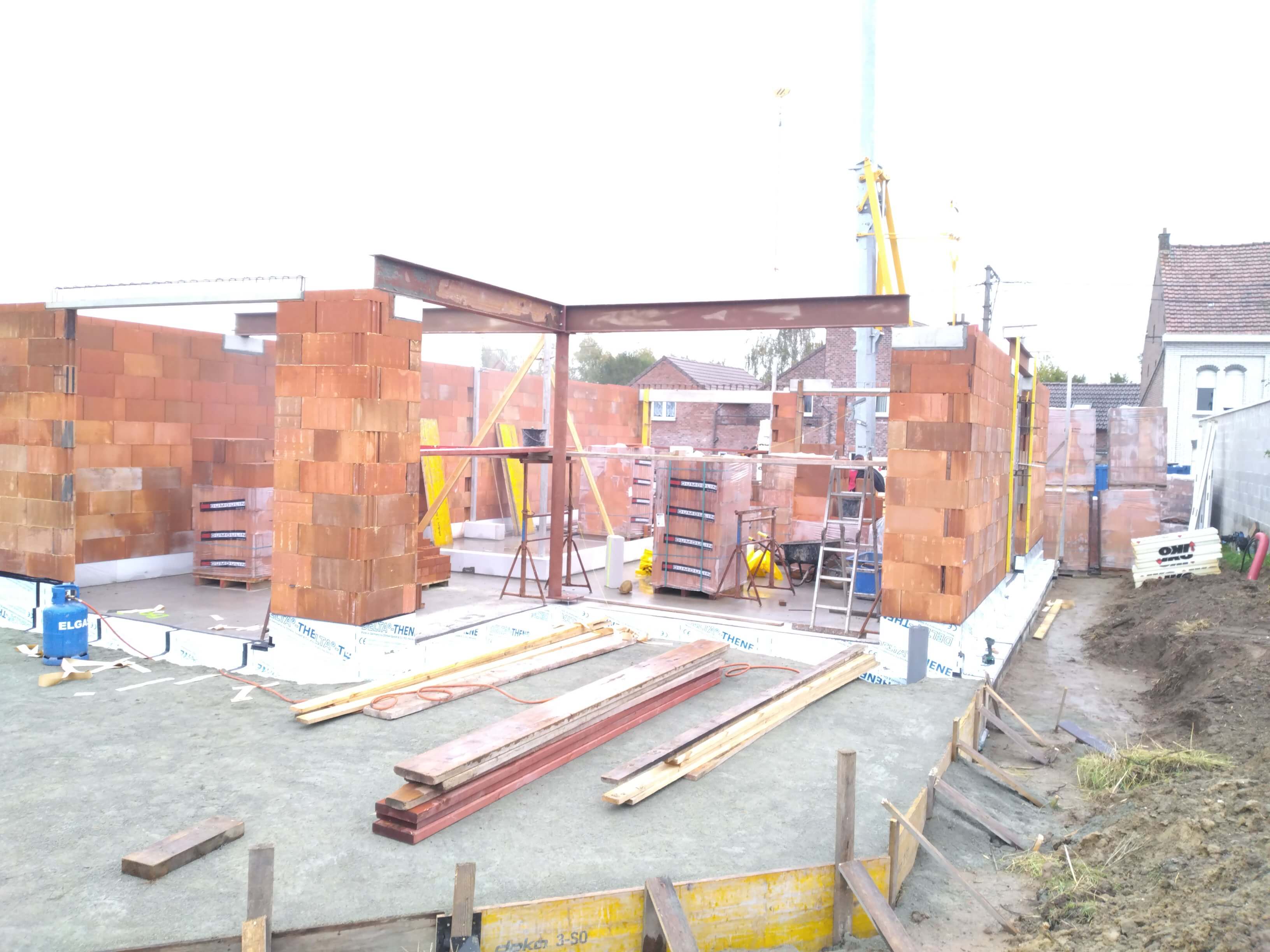 metselwerken nieuwbouw Grimminge