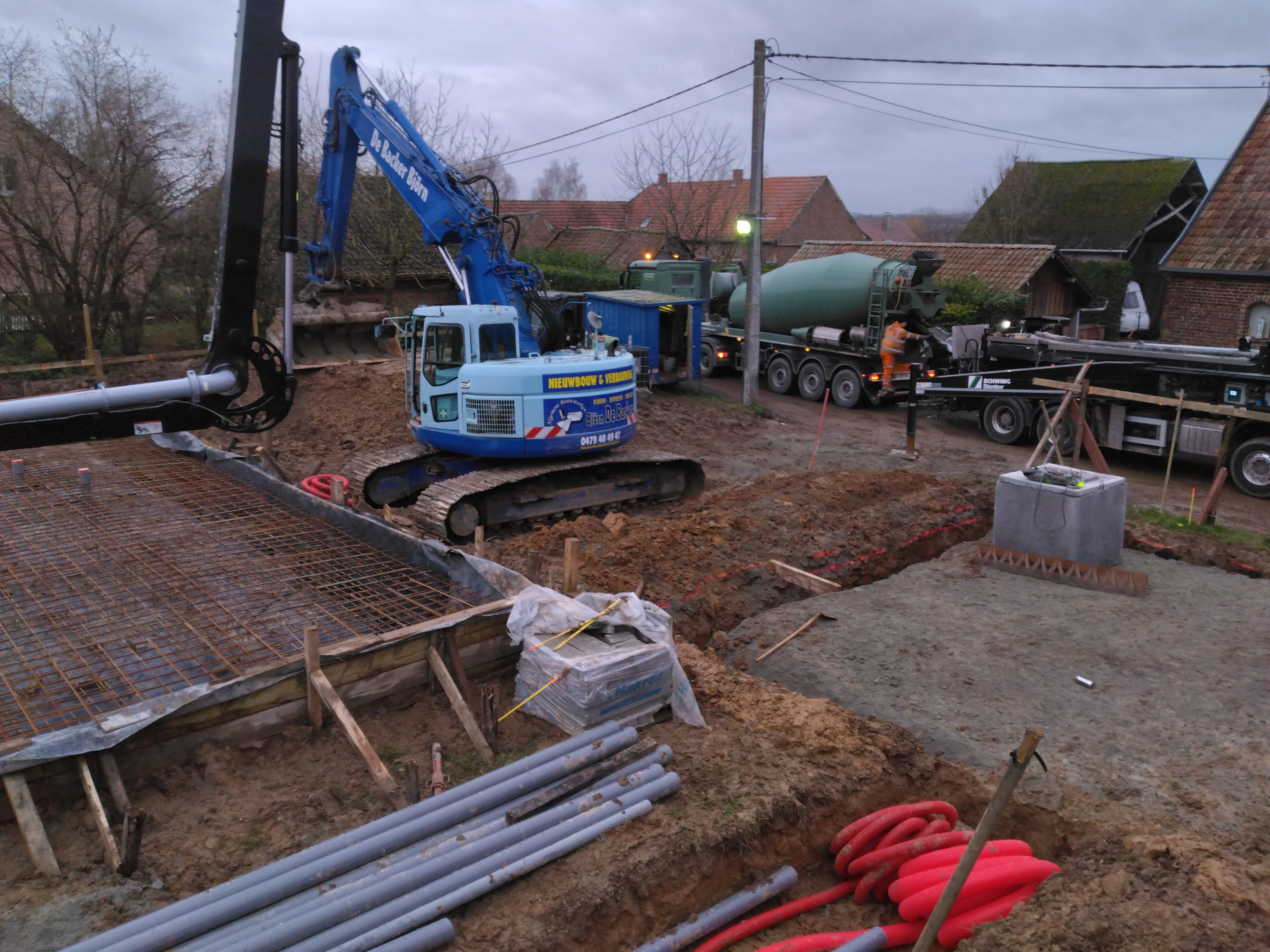 ruwbouwfase graafwerken foto 2