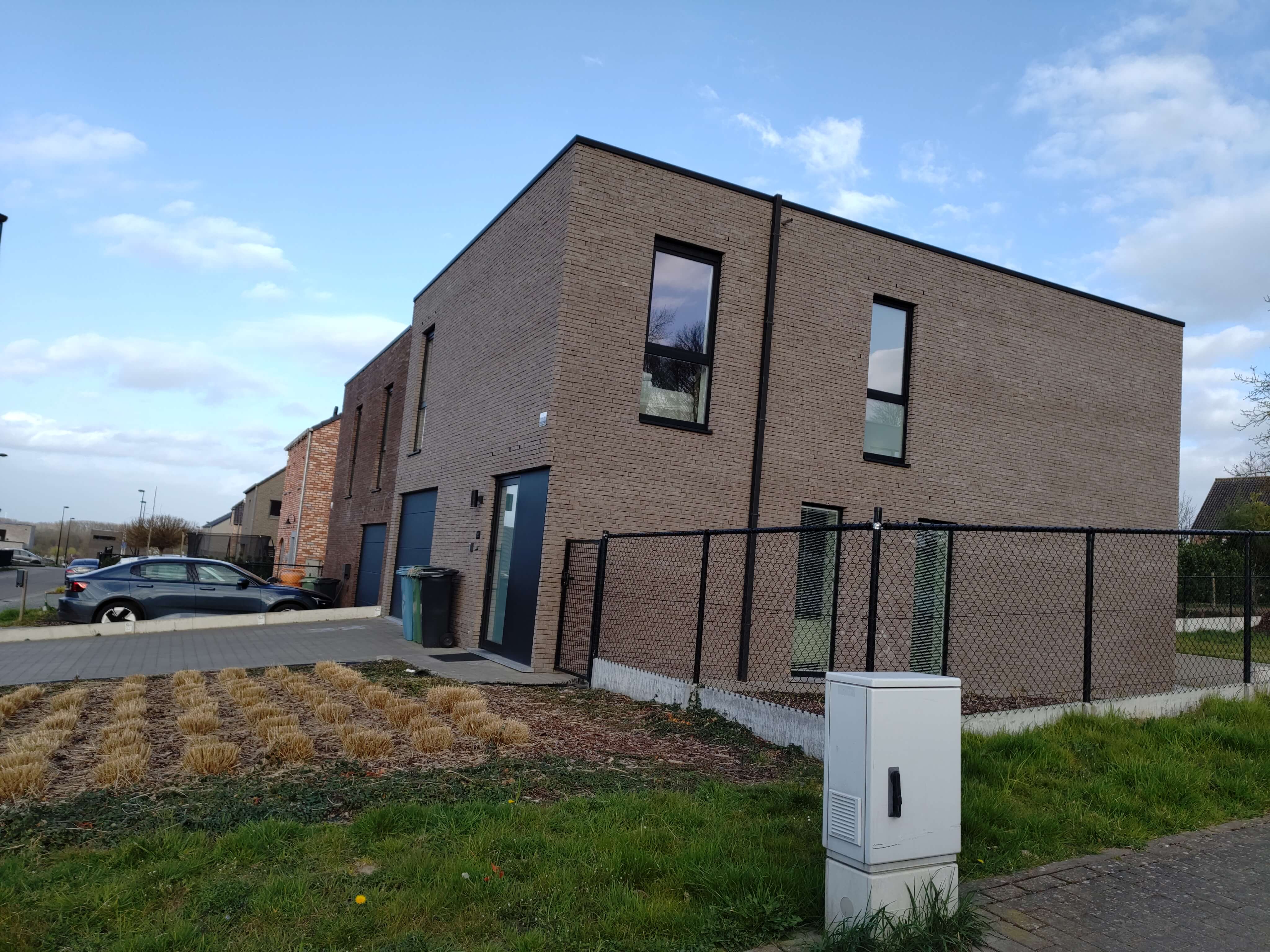 zijgevel en voorgevel nieuwbouwwoning