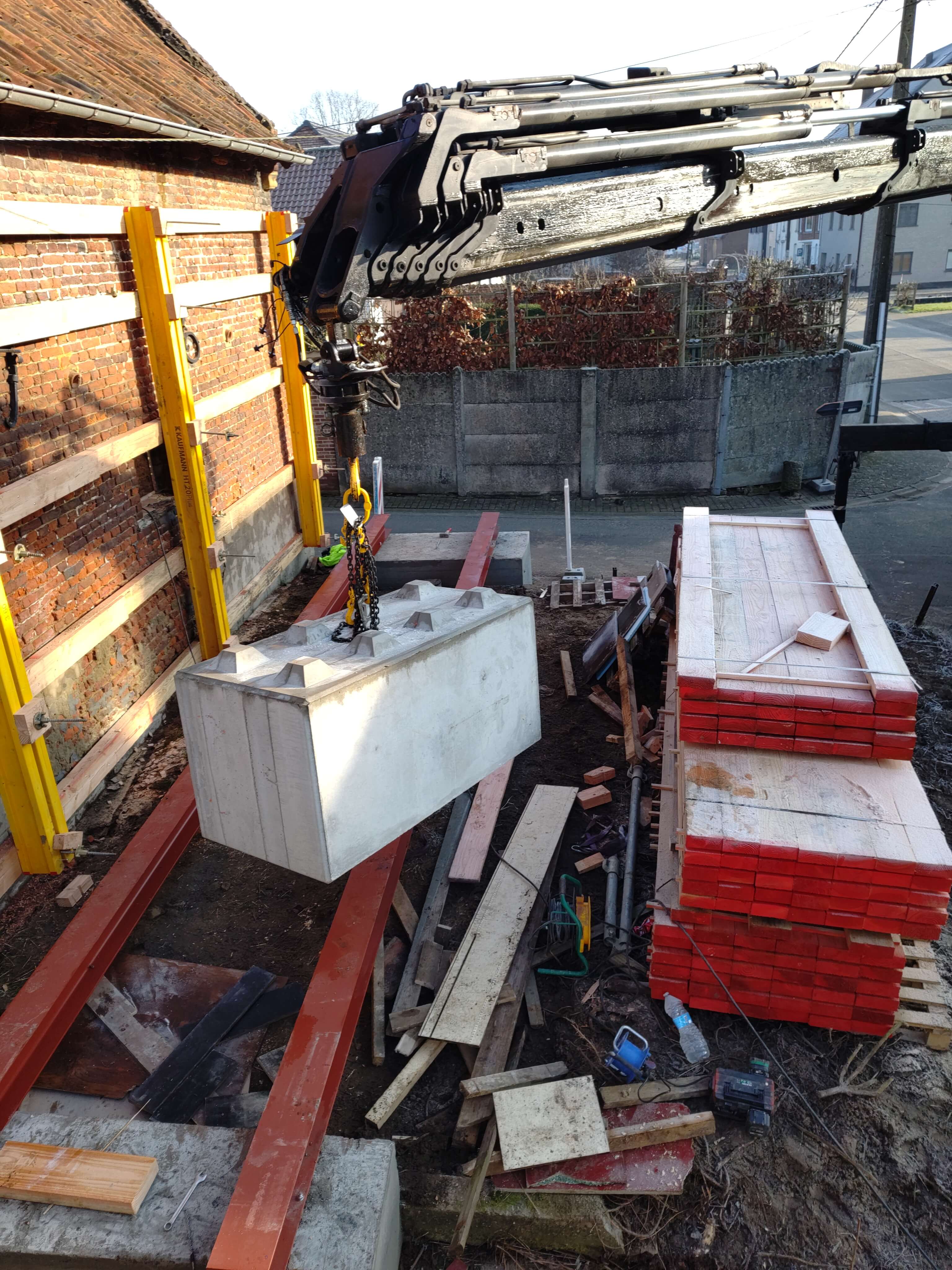 muren stutten en grondwerken