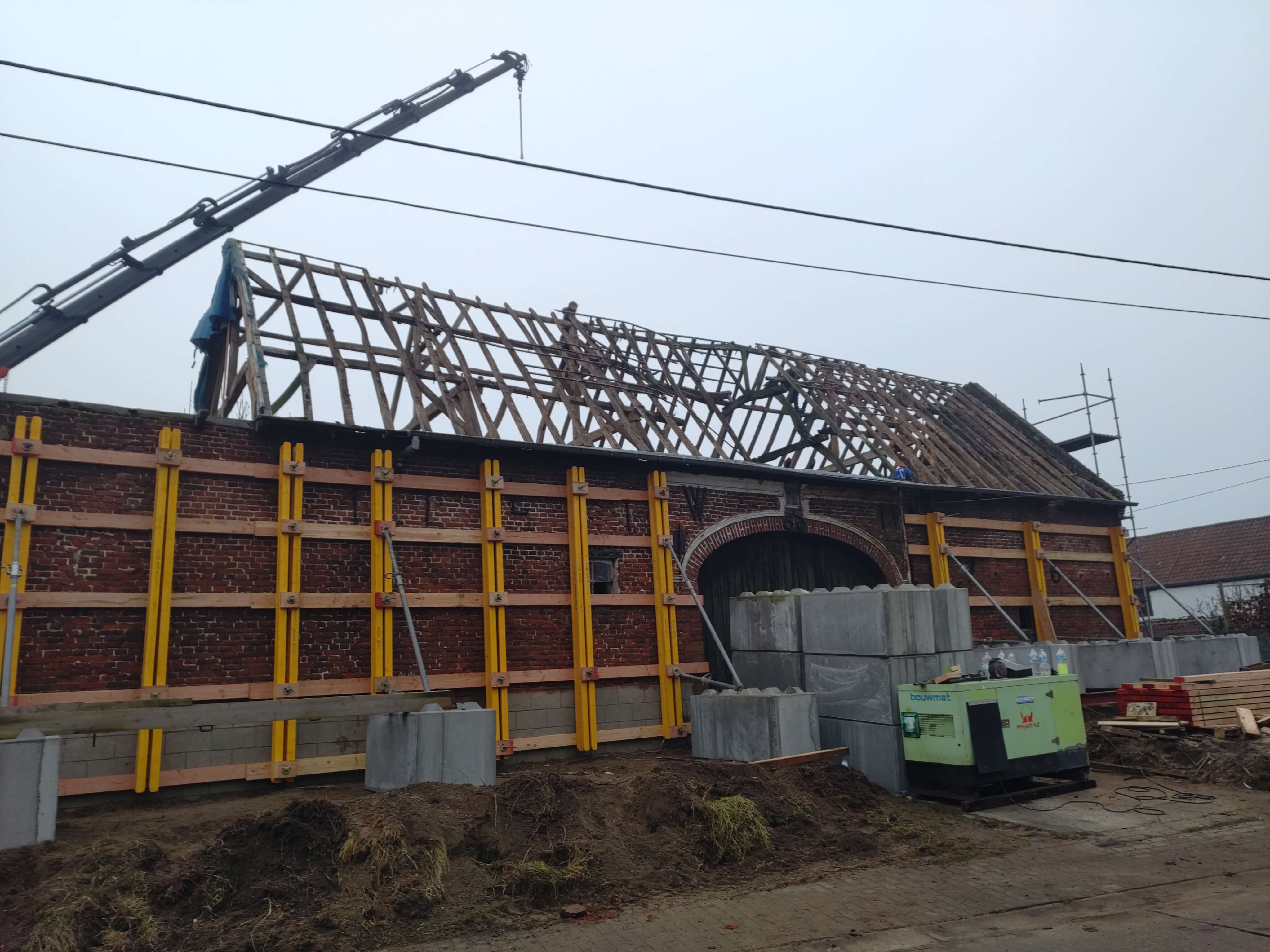 stutten van gevel en dakwerken