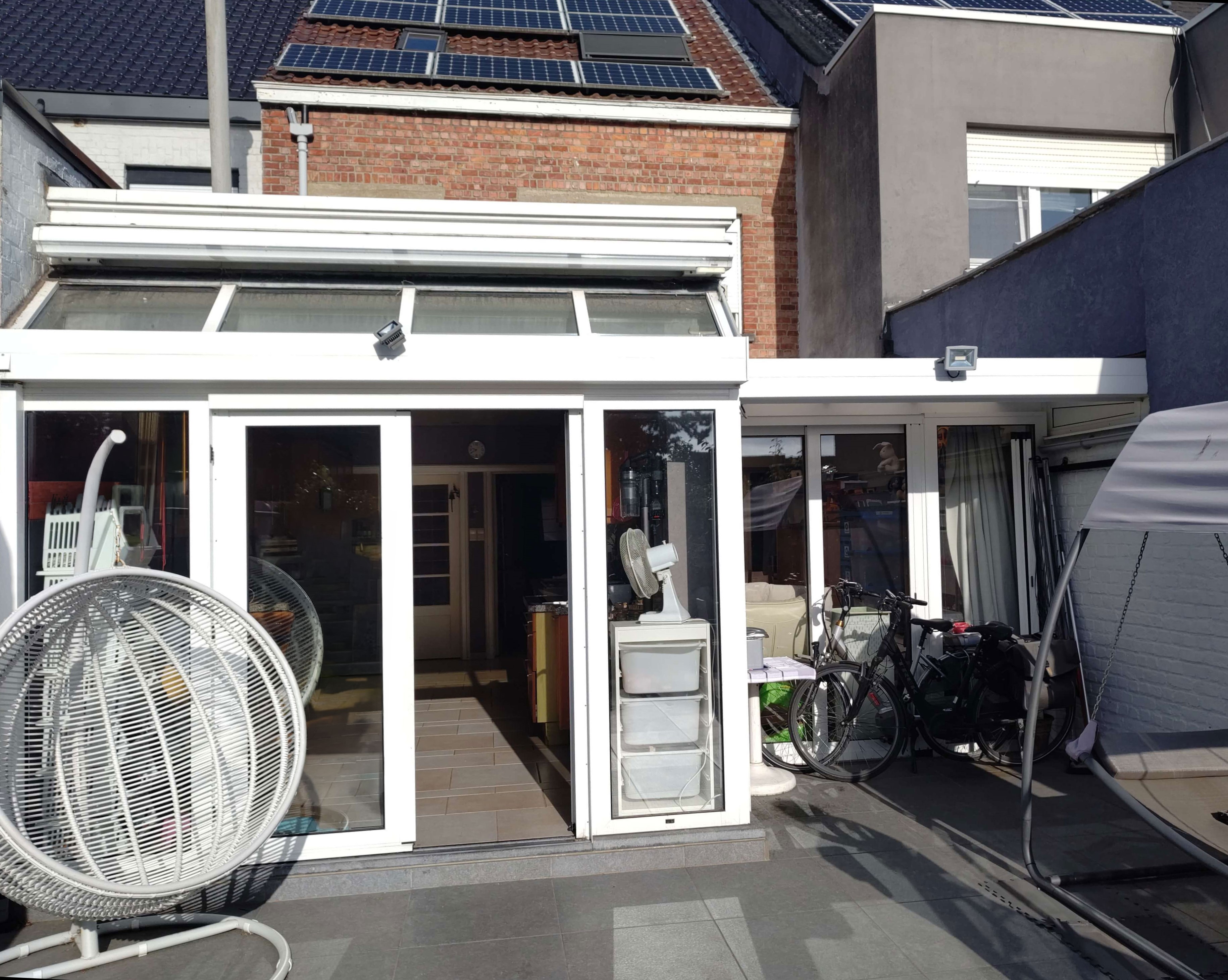 oorspronkelijke achtergevel met veranda
