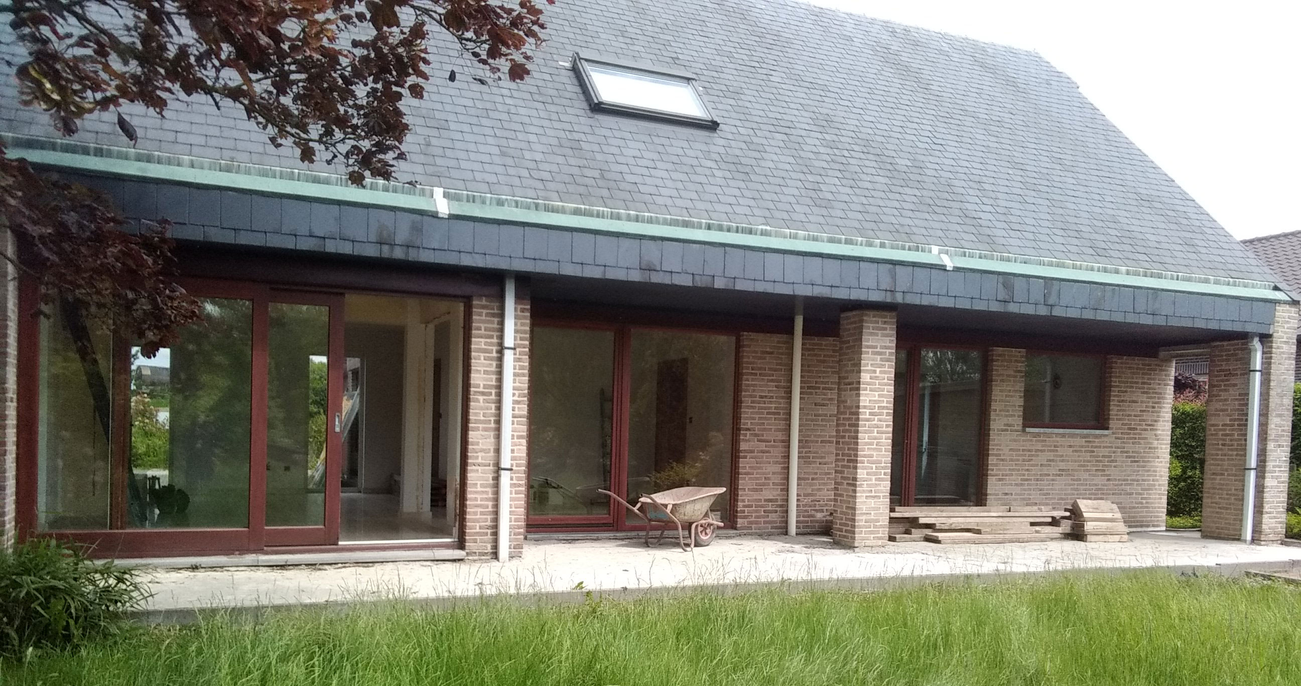 Oorspronkelijke achterkant woning