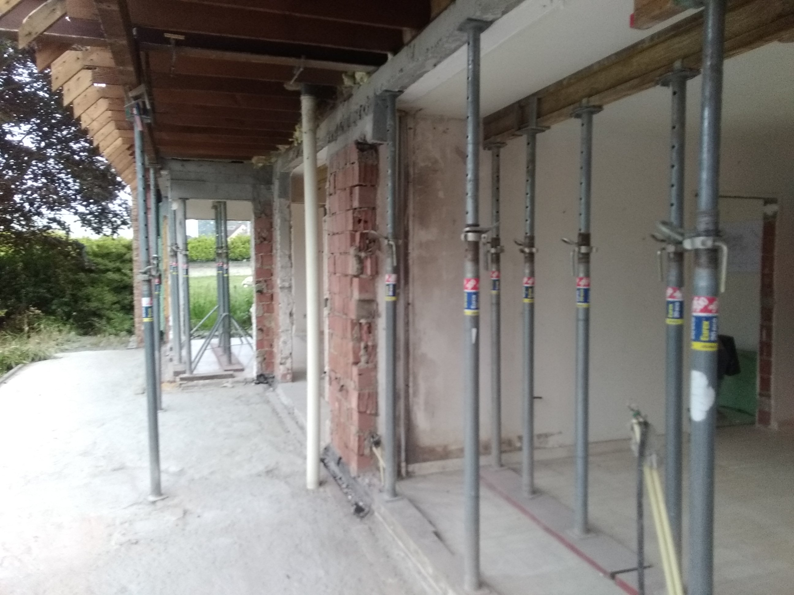 2e detailfoto van stalen constructies