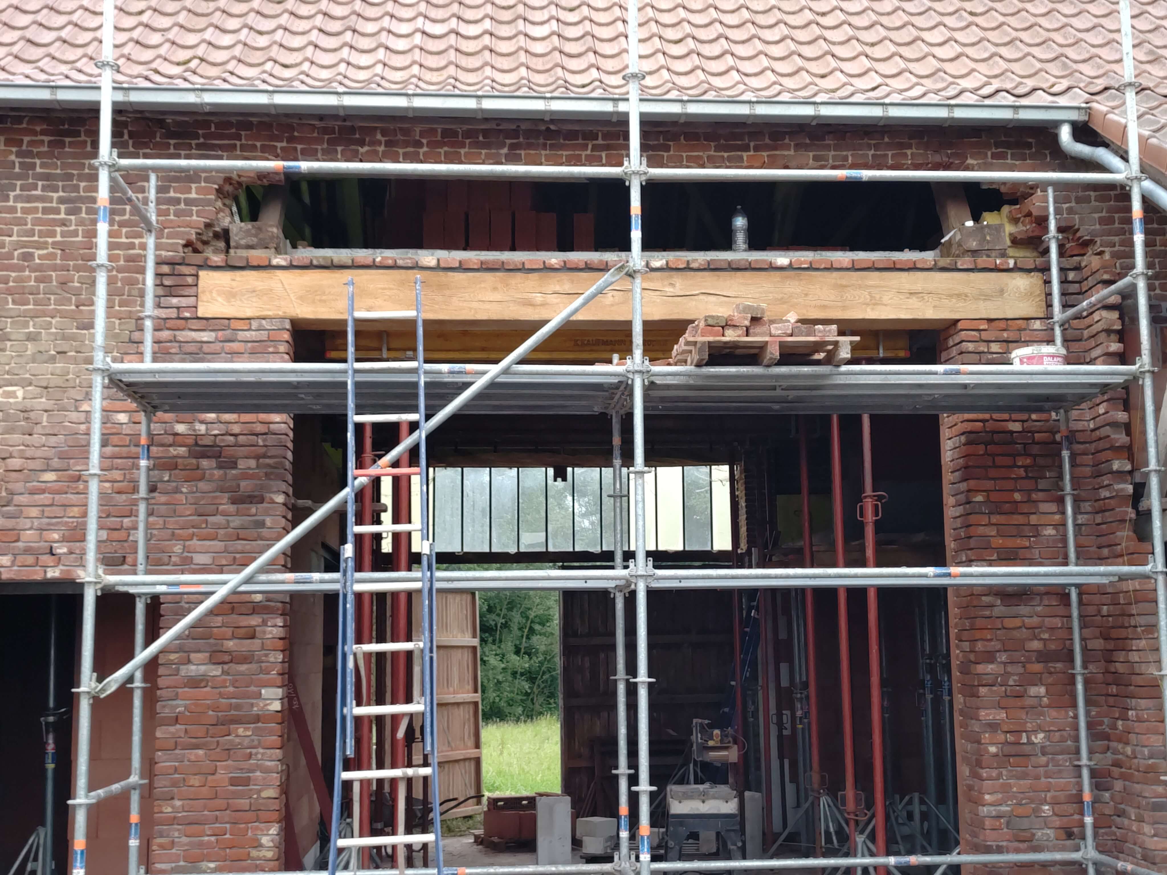 gevelwerken schuurrenovatie